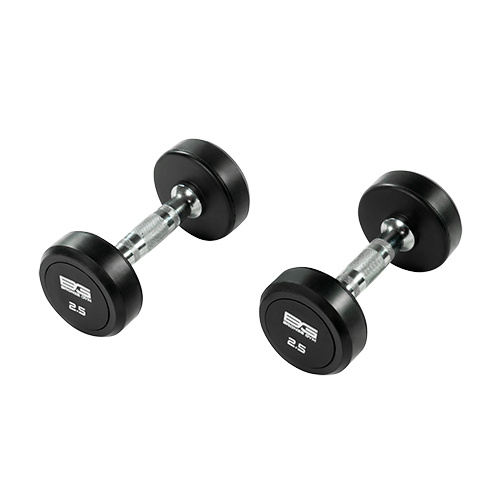 Обрезиненная гантель Bronze Gym 2,5 кг BG-PA-DB-R025