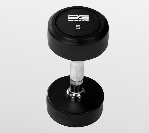 Обрезиненная гантель Bronze Gym 5 кг BG-PA-DB-R050