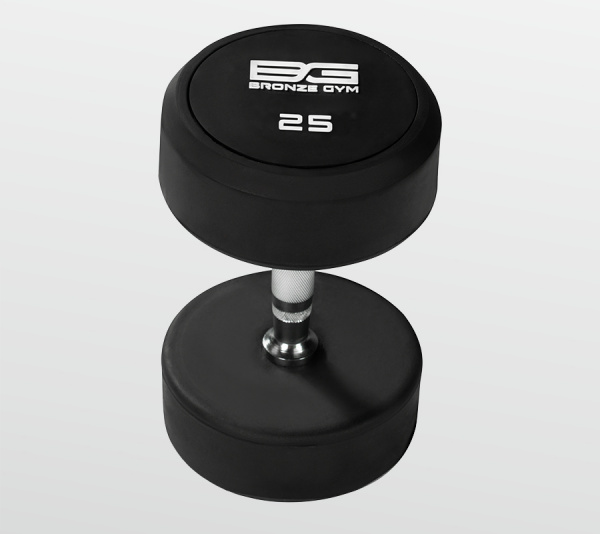Обрезиненная гантель Bronze Gym 25 кг BG-PA-DB-R250