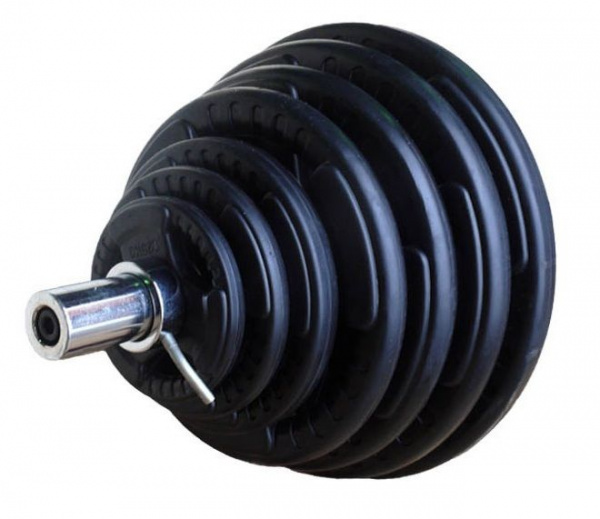 Диск обрезиненный 3 HANDLE черный D51мм PROFI-FIT 1,25 кг