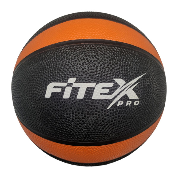 Медбол 1 кг, черный с оранжевым FTX-1212-1kg
